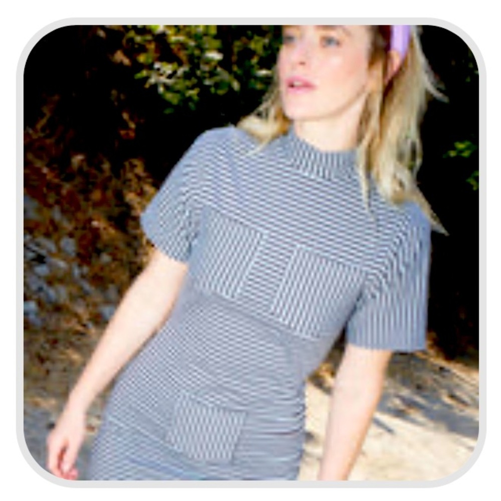 Striped Perv Pockets Dress by Fashion Brand Company